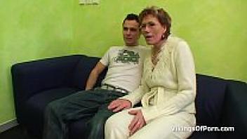 Young Cock Loves Old Pussy, Sexy Grandma