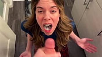 I was gargling mouthwash when he entered my mouth.