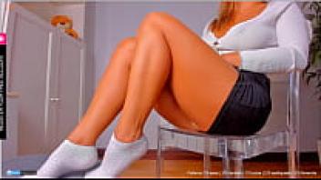 Posing with hot legs