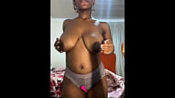 AfricanCamgirls Oiling, Bouncing, Squeezing, Spitting, and Fondling Breasts and Tits. Compilation 3: All Natural African Boobs & Tits