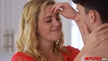 In the morning, Mylfex, a kind housewife, plays with her son's dick.