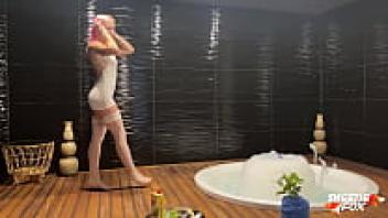 Cock Miscular Masseuse Loving and Deep Sucking - Cum Mouth