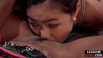Oral sex is demanded by Black Lezdom from Asian sub