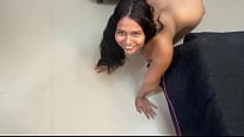 A Colombian bitch who talks sexily until she chokes