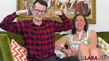 Chic British cougars engaging in masturbation