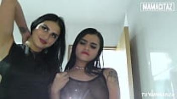 The full scene of MAMACITAZ (Melina Zapata and Julia Cruz) shows a curvy, pierced Latina babe cucking her ex-boyfriend with his flawlessly tattooed pal.