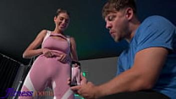 Fitness Rooms Crazy Russian girl Fanta Sie enjoys messy, deepthroat blowjobs and large cock rough gym sex.