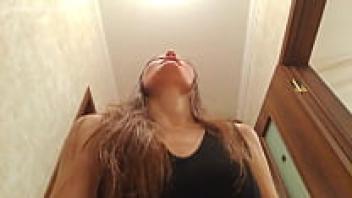 A real Russian couple recorded themselves having sex on the ground.