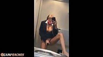 Campaigns: *MUST SEE* A stunning stewardess engaging in nude masturbation live on a public aircraft