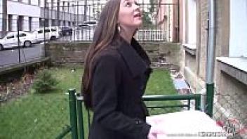 Bitch STOP is a gorgeous brunette with long hair and a breast.