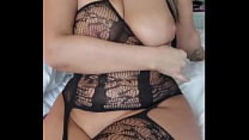 A Busty Teacher Removes Her Transparent Underwear