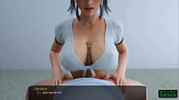 Step-sister erotic and Spanish cosplay in Milfy City episode 54