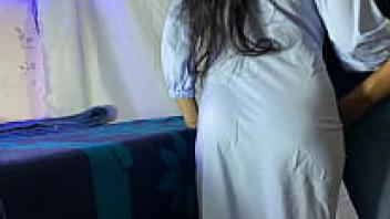 adoring a Rajasthani girlfriend at home