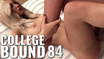 Cumming hard in her tight pussy, college bound #84