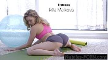 Nubiles-Porn The complete video of Mia Malkovas' yoga love