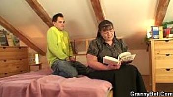 A bitch who is a bookworm is picked up for play.