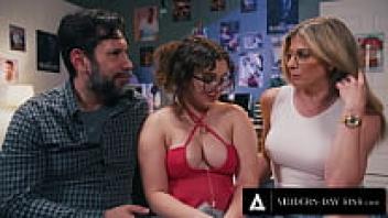 SINS OF THE MODERN DAY: Pervert MILF Luring the Stepbae-In-Law with Cory Chase Loving the FFM Threesome, Leana