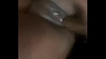 Wet Ebony pussy loveing dildo