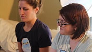 Lesbian with short hair and red hair