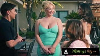 Mommy's boyfriend, Penny Barber, caught her best friend infatuated with her stepson and joined in! GROUP SEX WITH BUSTY STEPMOM!