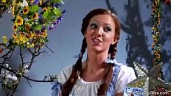 A lustful midget girl enjoys going to parties.