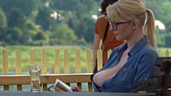 large, naturally sagging tits that are seen in public