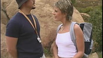 Blonde milf mother enjoying the great outdoors