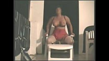 On the terrace, I dildo.