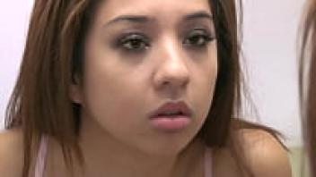 For their first lesbian sex, roommates spread their legs.