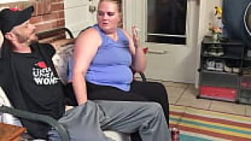 The cheating wife was caught smoking and blowing at the neighbour!