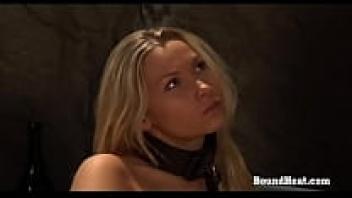 Lesbian Slave Orgasms in Handcuffs from the Mistress's and Vibrator's Hands