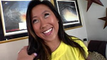 Big cock being sucked by an Asian mum