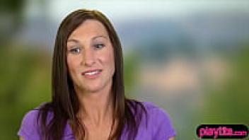 Adorable actual amateur wife visiting a swinger club for the first time