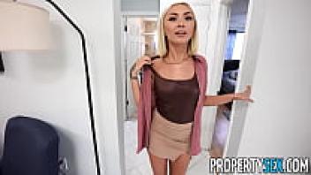 A gorgeous little real estate agent cream pie is given by a property sex homebuyer.