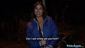 He spinks on Heidi Van Horny's dripping wet pussy as a public agent.