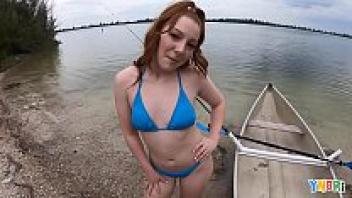 Amber Addis, a gorgeous redhead teen on YNGR, cherished the outdoors.