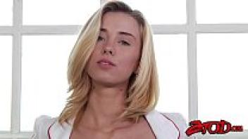 Haley Reed, a stunning nurse, chooses to lick a patient's dick.