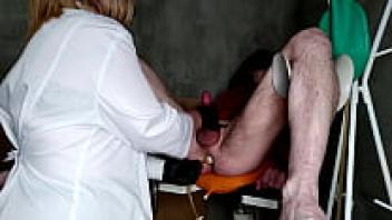 During the enema, I made him cum.