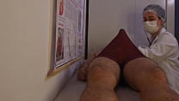 Erection while speaking with a nurse