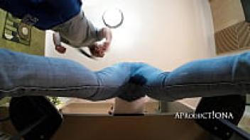 Eva Brooks was spanked until she was wet.