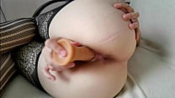 Fingering ass to hot orgasms and jerking moist pussy with dildo. My inner climax! - SweetWetElla