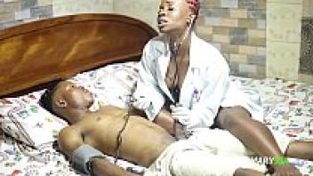 Nurse Jessica's patient is naughty.