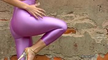 Videos of shiny spandex