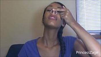 Playing with Ebony Nose