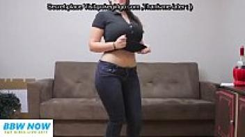 Teenage PAWG who is chubby, wearing jeans, big tits, and glasses