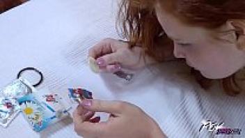 The Cunt of a Redhead Amateur Soaked with Pussy Crempie