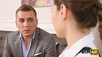 RIM4K. A negligent college student uses rimming to express regret to her husband.