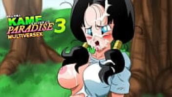 Master Roshi travels to other dimensions to fall in love with Dragon Ball heroines in Kame Paradise 3. All of the scenes are uncensored.