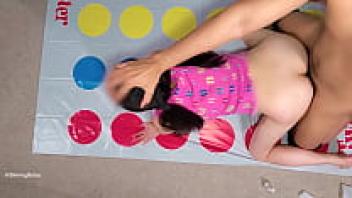 That night was your strict neighbor's girl's 18th birthday. Playing twister without your boyfriend