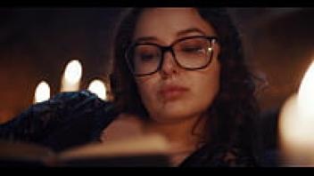 Big Tits Babe Rikako was preyed upon by Nerdy Leana and transformed into a lesbian demon in Japanese Asian vampire sex.